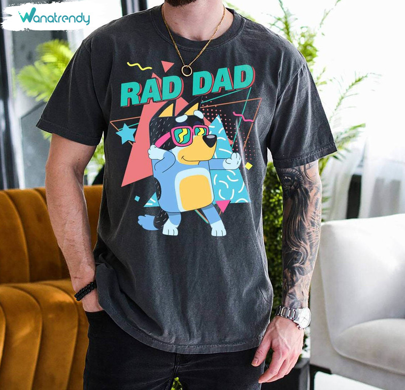 Bluey Bandit Rad Dad Shirt, Bluey Bingo Family Tee Tops Sweater