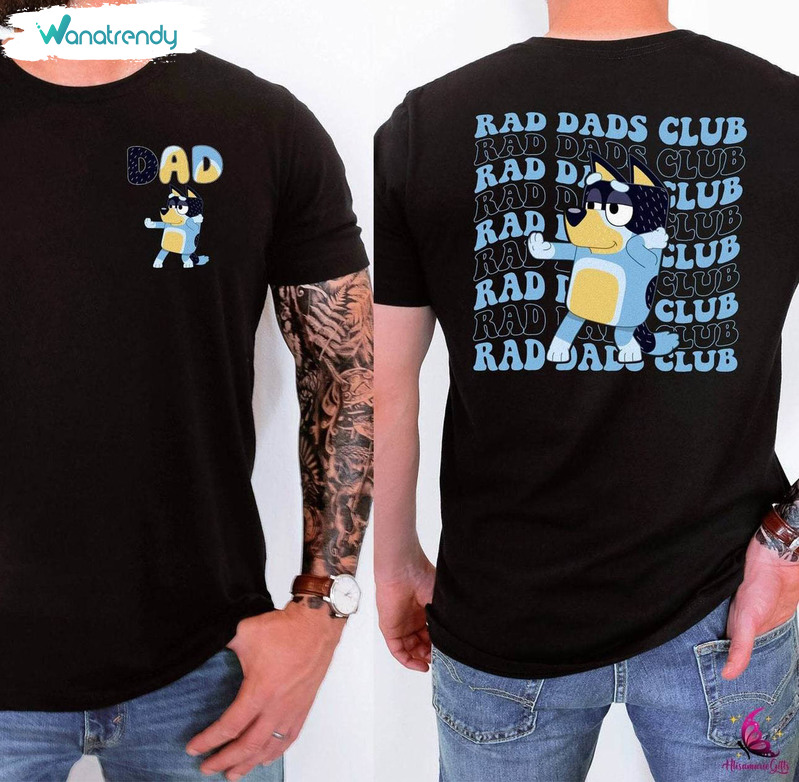 Retro Rad Dads Club Shirt, Bluey Cool Dads Club Crewneck Sweatshirt Tee Tops