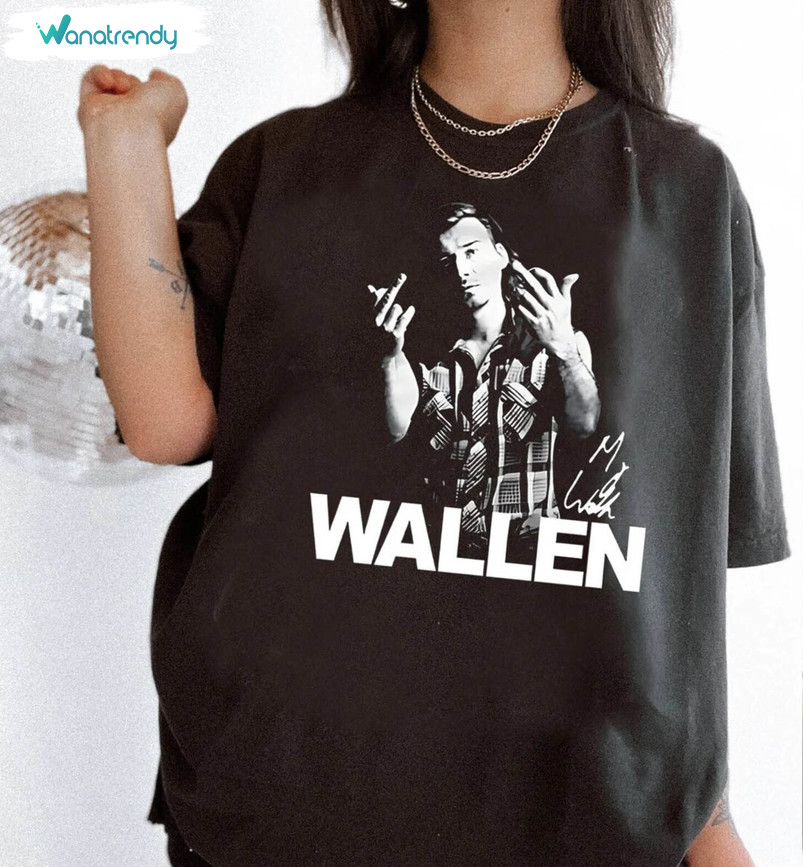 Wallen Middle Finger Shirt, Morgan Wallen One Thing At A Time Tour Long Sleeve Sweater