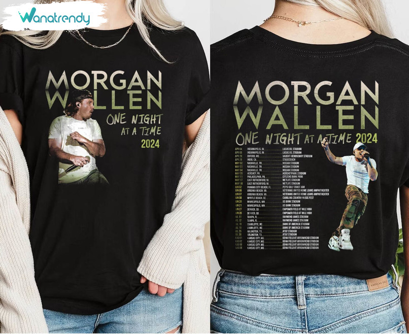 One Night At A Time Morgan Wallen Shirt, Cowboy Wallen Crewneck Sweatshirt Sweater