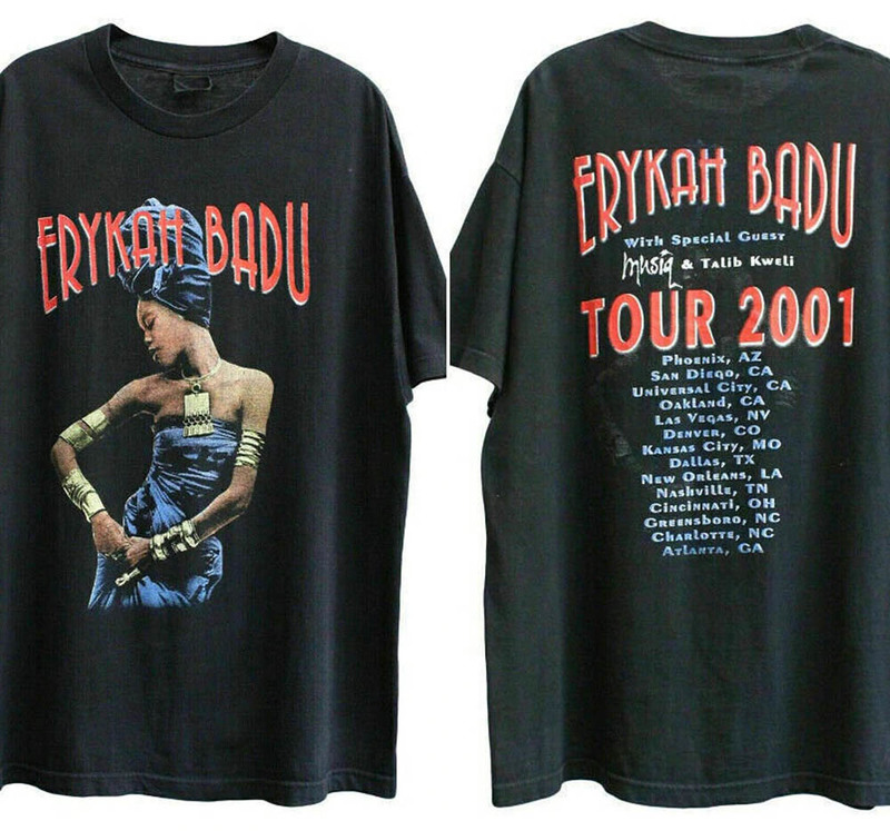 Vintage Erykah Badu Gvn Tour 2001 Shirt