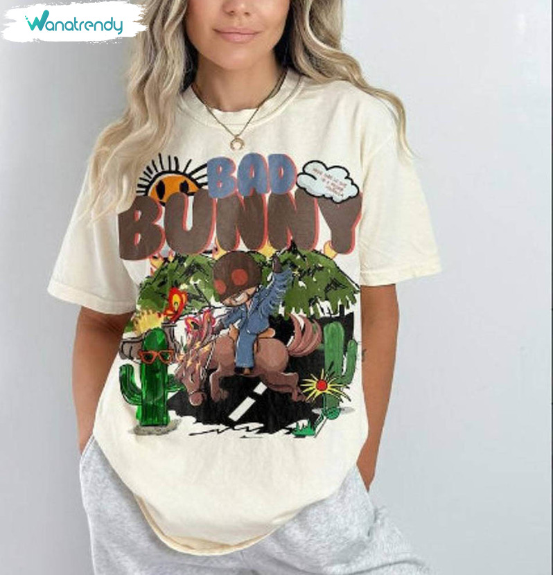 Bad Bunny New Album Shirt, Nadie Sabe Unisex Hoodie Crewneck Sweatshirt