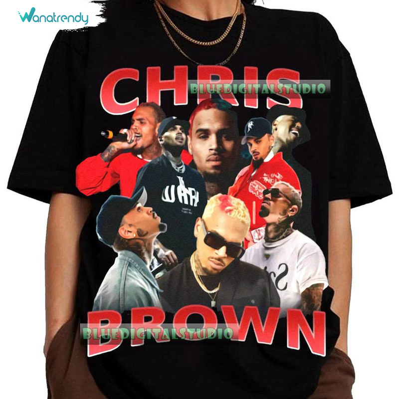 Vintage Chris Brown Shirt, Chris Brown Trendy Crewneck Sweatshirt Tee Tops