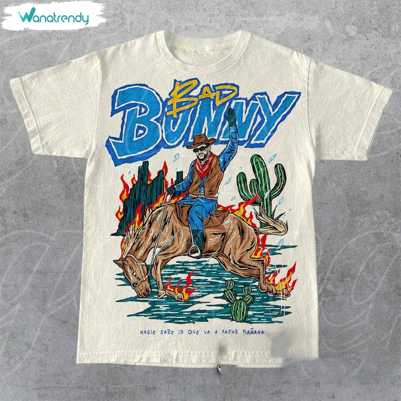 Limited Bad Bunny Shirt, Trendy Unisex Hoodie Crewneck Sweatshirt