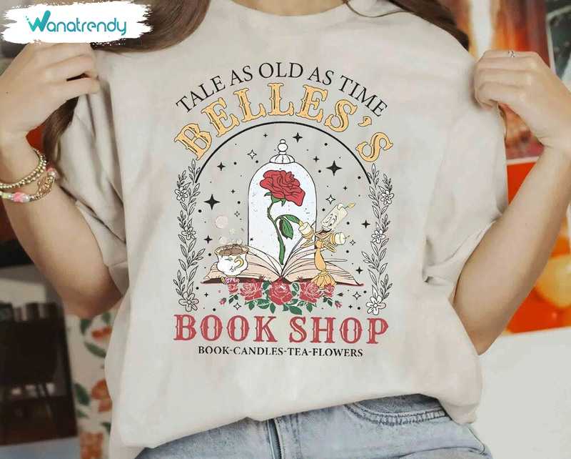 Vintage Tale As Old As Time Shirt, Funny Beauty And The Beast Short Sleeve Long Sleeve