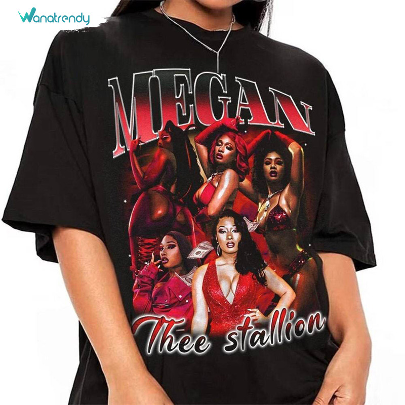 Limited Megan Thee Stallion Shirt, Vintage Rapper Crewneck Sweatshirt Tee Tops