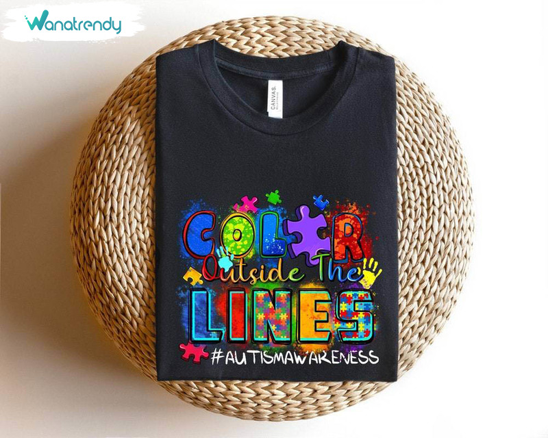 The Lines Autism Awareness Shirt, Autism Mom Sweater Hoodie
