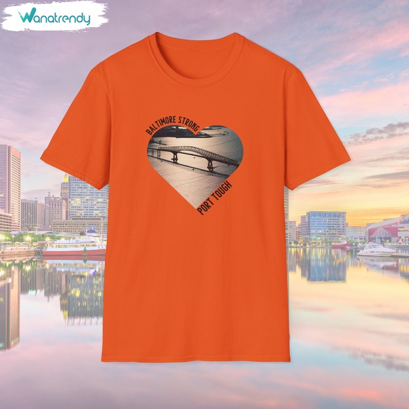 Baltimore Strong Trendy Shirt, Tough Francis Scott Key Bridge Crewneck Sweatshirt Tee Tops