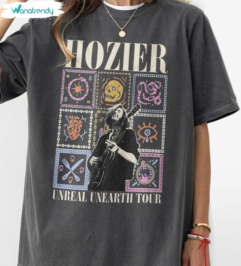 Neutral Hozier Unreal Unearth Tour Shirt, Hozier Merch Tee Tops T-Shirt