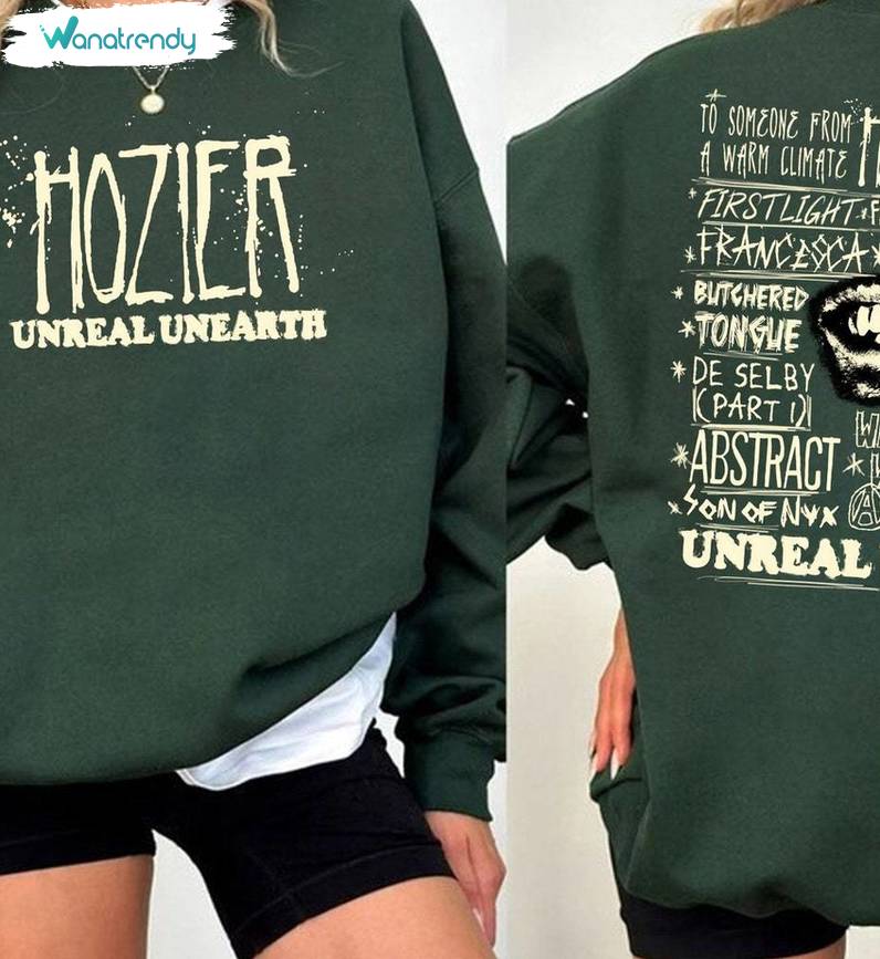 Hozier Album Unreal Unearth Shirt, Vintage Hozier Unisex Tee Tops Tank Top Gifts Music Lover