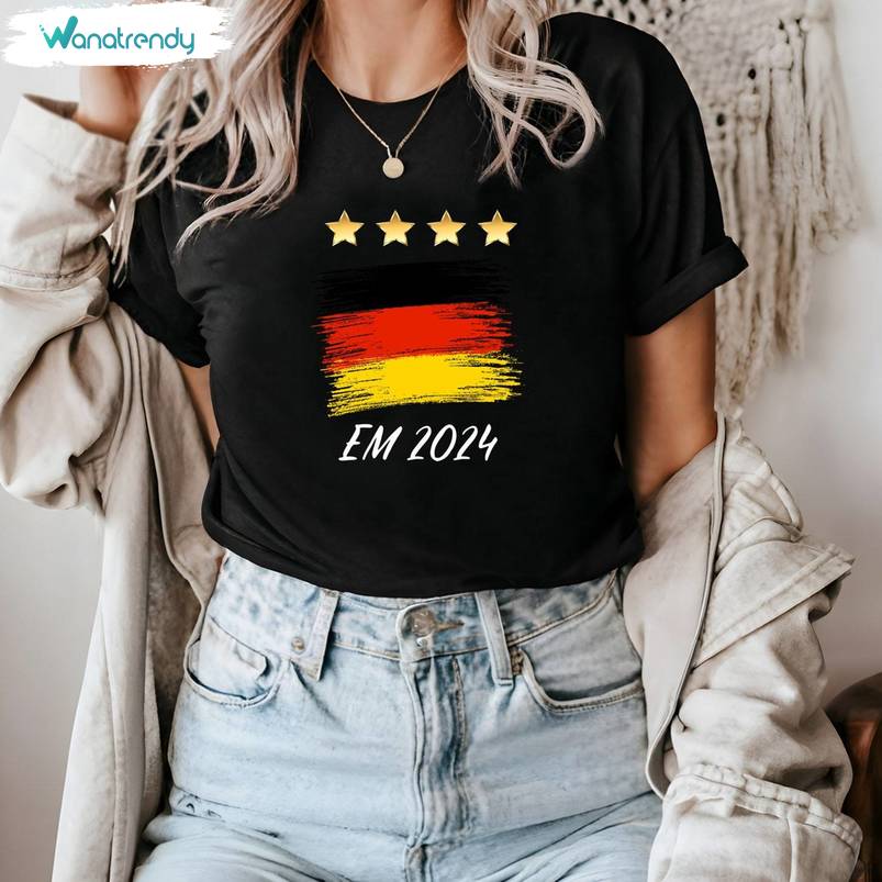 Germany Flag With Stars Euro 2024 Shirt, Official European Cup T-Shirt Tank Top