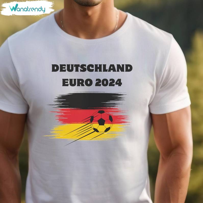 Deutschland Euro 2024 T Shirt, Germany European Long Sleeve Tee Tops