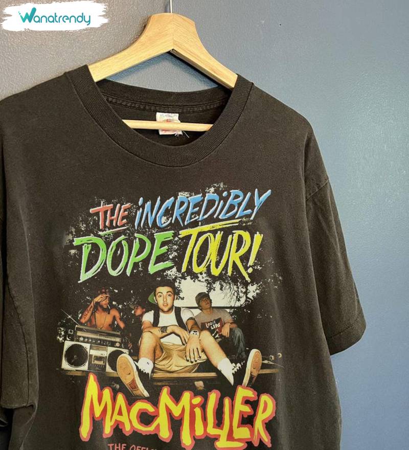 Mac Miller Sweatshirt, Hip Hop Clothing Mac Miller Vintage Unisex T Shirt Short Sleeve