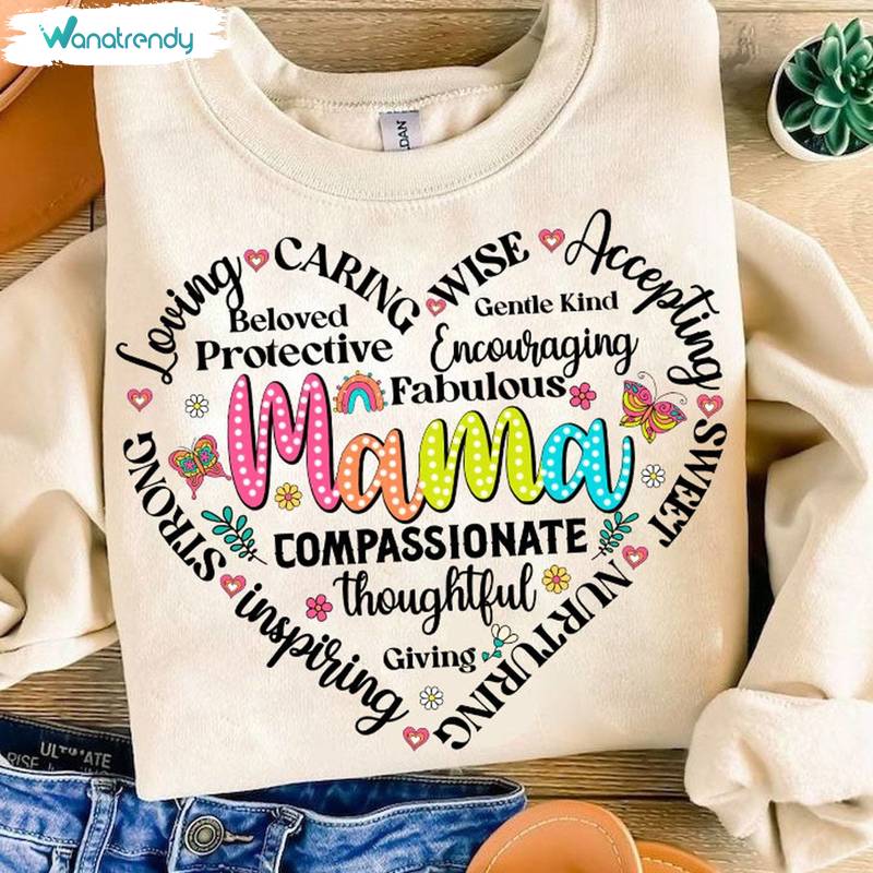 Retro Mother She Is Mom Shirt, Funny Blessed Mom Short Sleeve Long Sleeve