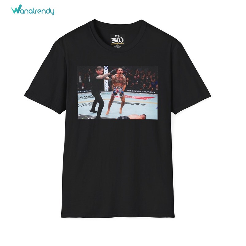 Max Holloway Shirt, Knocks Justin Gaethje Out At Ufc Unisex T Shirt Unisex Hoodie