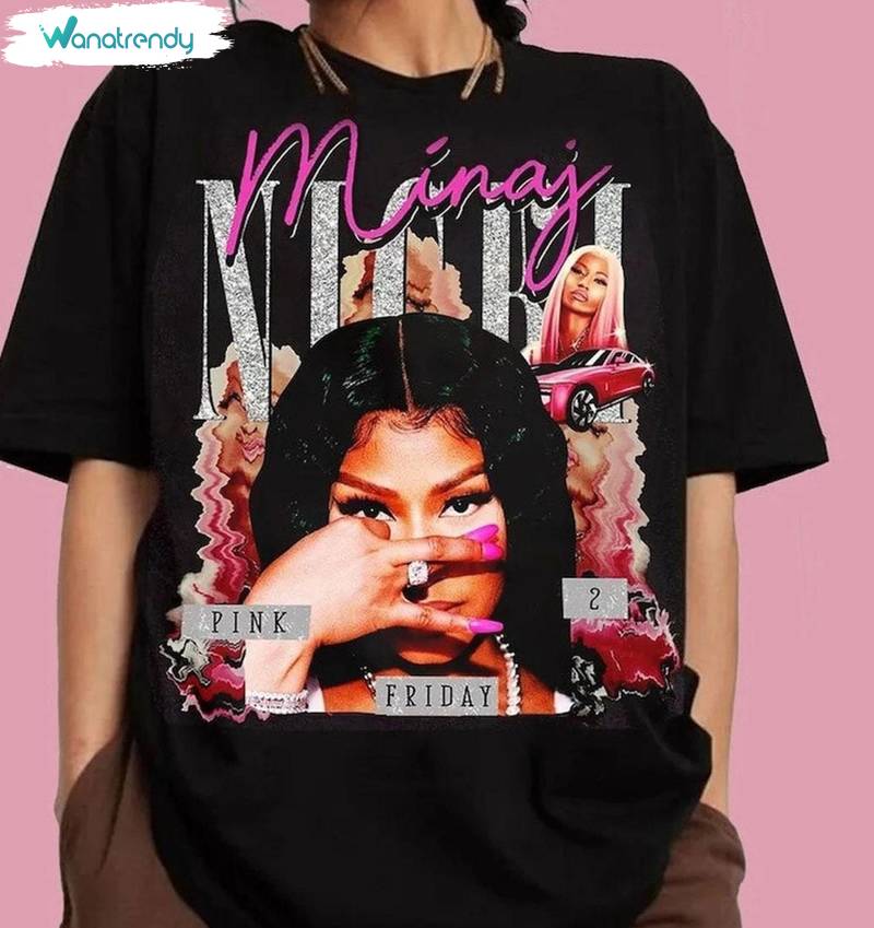 Vintage Nicki Minaj Shirt, Nicki Minaj Tour 2024 Short Sleeve Long Sleeve