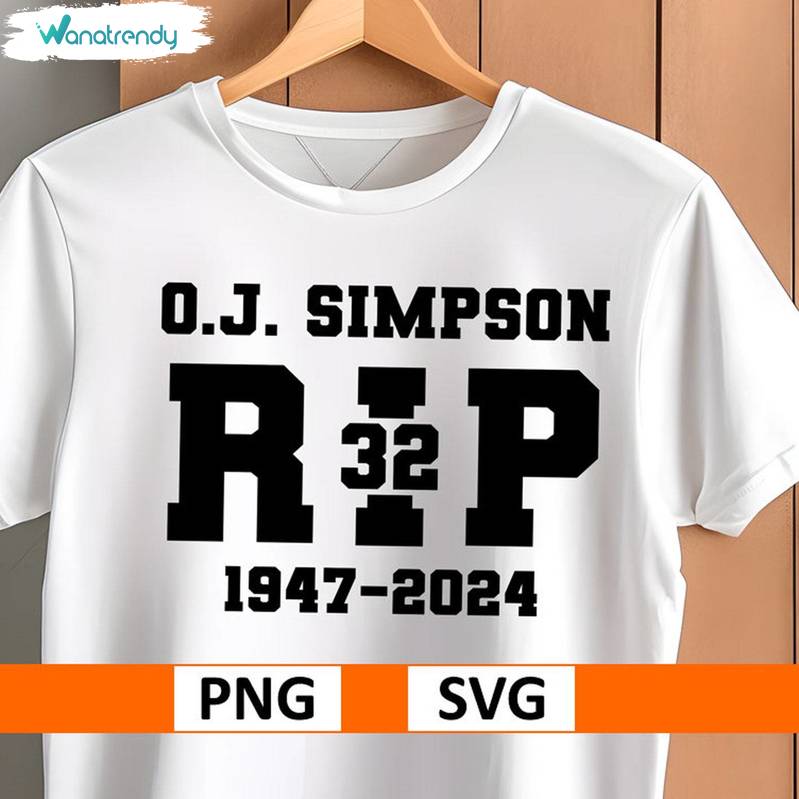 O J Simpson Trendy Shirt, O J Simpson Rest In Peace Short Sleeve Hoodie