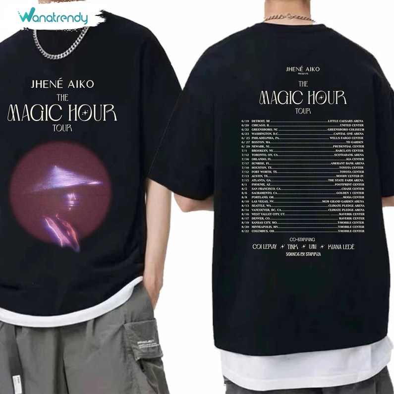 Jhene Aiko The Magic Hour Tour Shirt, Jhene Aiko 2024 Trendy Short Sleeve Long Sleeve