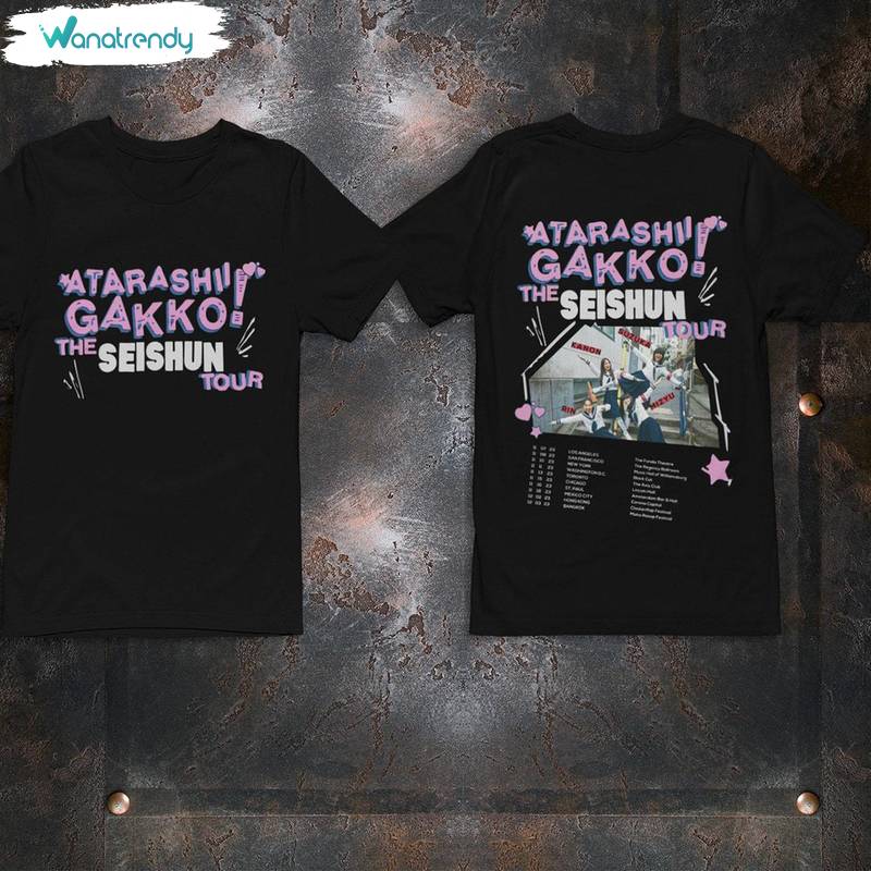 Atarashii Gakko The Seishun Tour Shirt, The Seishun Tour Long Sleeve Tee Tops
