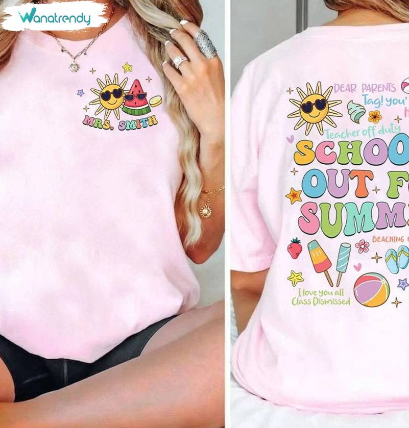 Last Day Of School Shirt, School S Out For Summer Unisex Hoodie Crewneck Sweatshirt