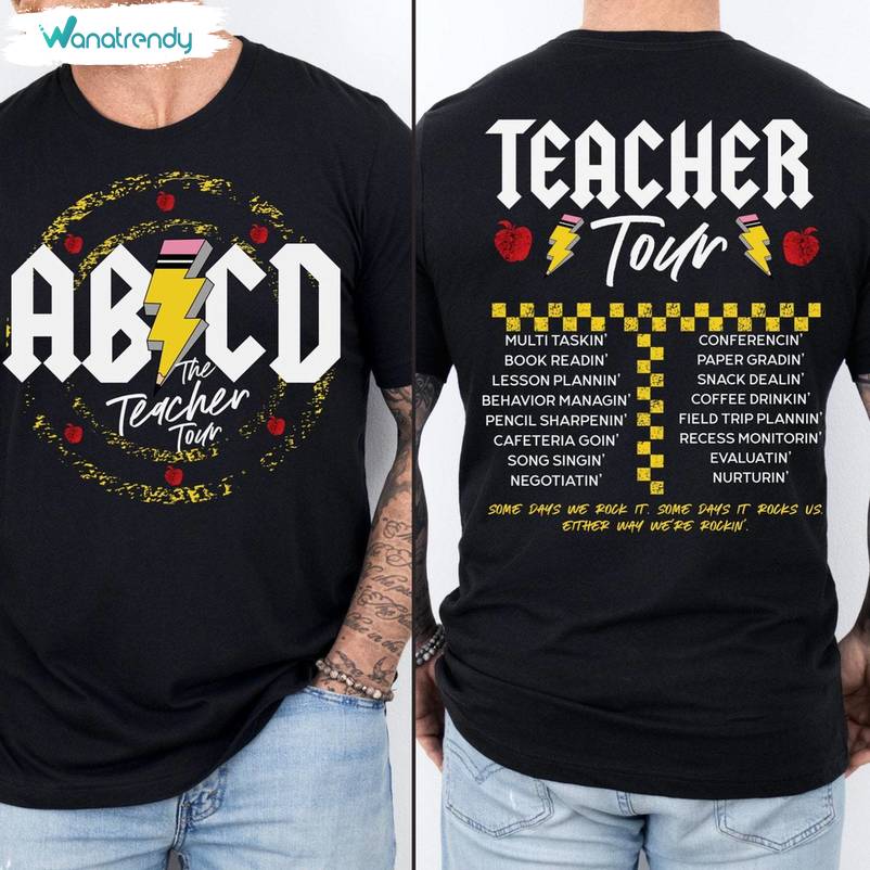 Abcd Teacher Tour Shirt, End Of Year Tee Tops Hoodie