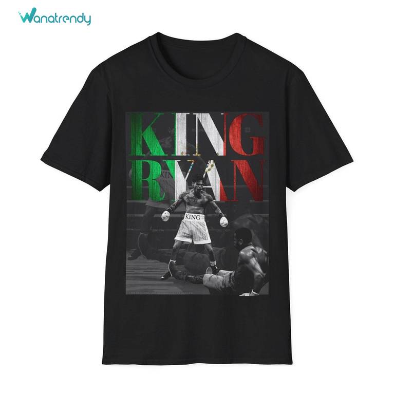 Ryan Garcia Shirt, King Ryan Garcia Boxing Champion Unisex T Shirt Long Sleeve