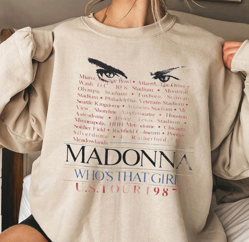 Who's That Girl Madonna Tour 1987 Shirt
