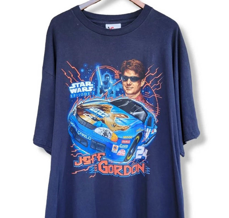 1999 Star Wars Jeff Gordon Nascar Racing Shirt Vintage Style