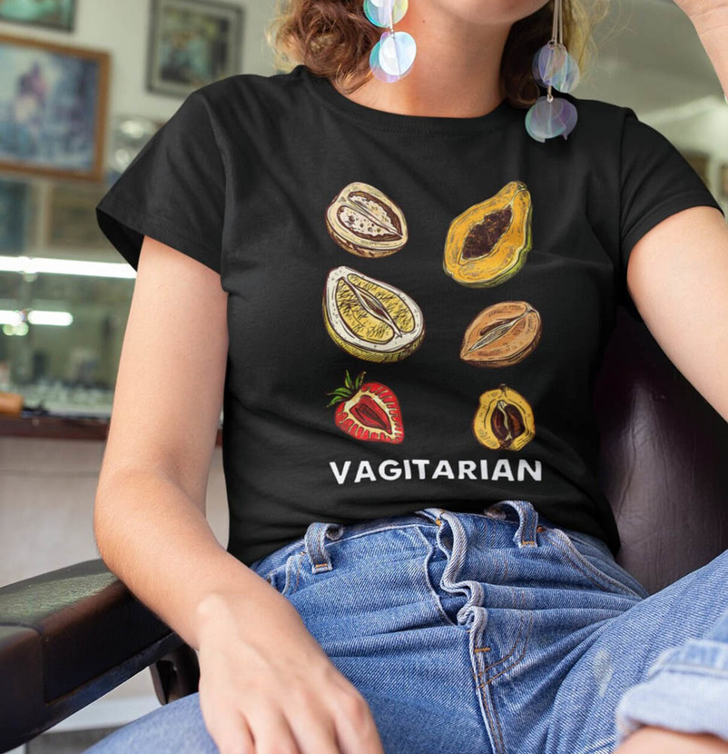 Funny Vagitarian Lesbian Pride Month Shirt