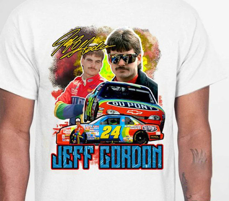 Jeff Gordon 90s Nascar Car Racing Funny Shirt For Fan