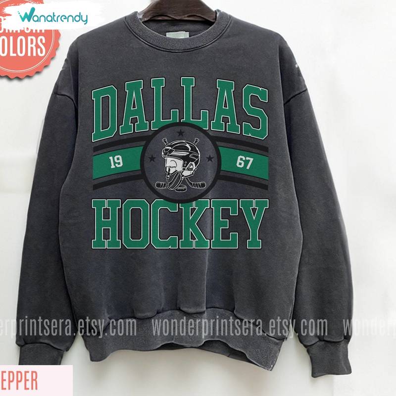 Comfort Colors Dallas Stars Shirt, Must Have Hockey Crewneck Tee Tops