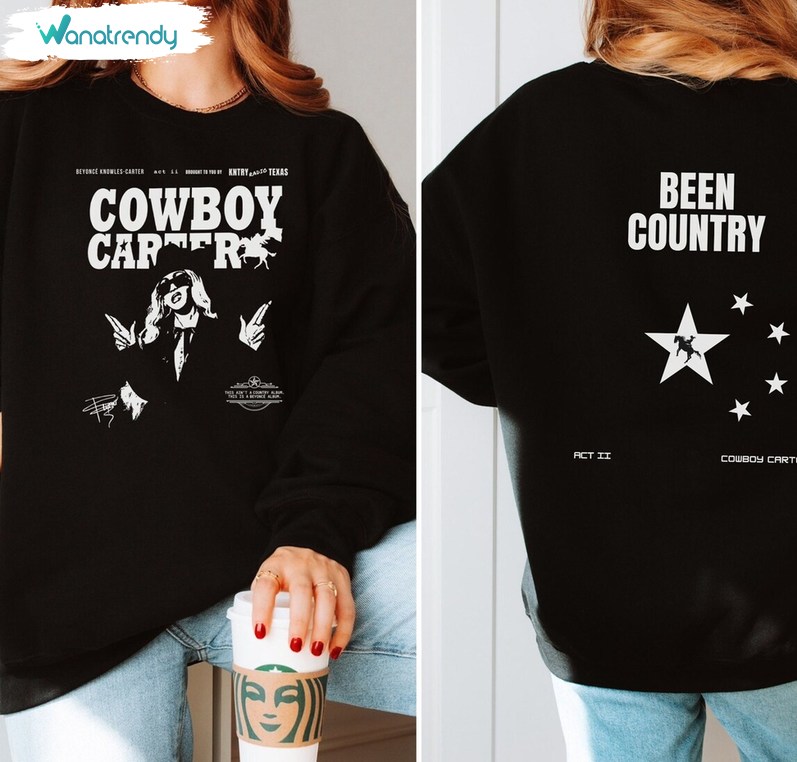 Limited Cowboy Carter Shirt, Awesome Cowgirl Crewneck Tee Tops