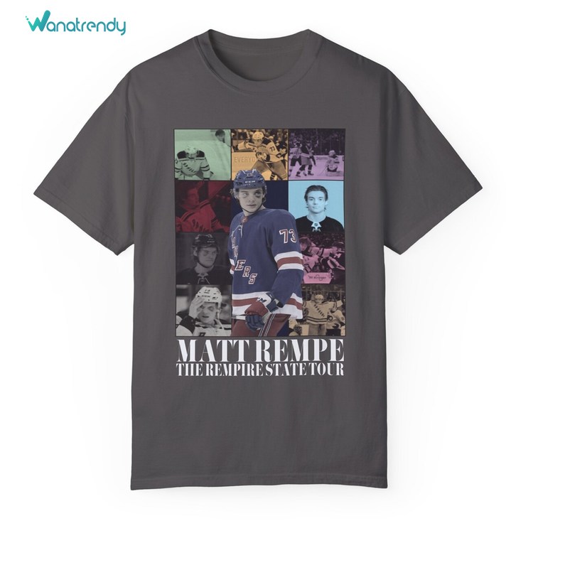 The Rempire State Tour Trendy Unisex Hoodie, Creative Matt Rempe Shirt Long Sleeve