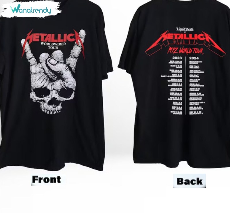 Trendy Tour Metallica 2024 T Shirt , Awesome Metallica 72 Seasons Shirt Long Sleeve
