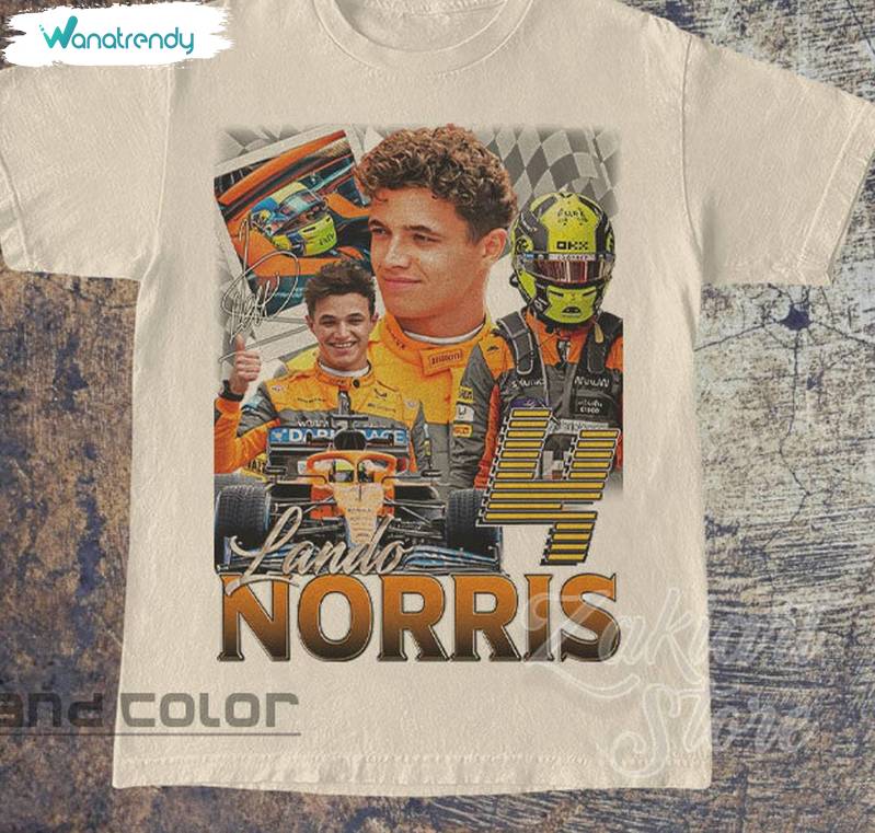 Cool Design Lando Norris Shirt, Funny Formula One Short Sleeve Tee Tops