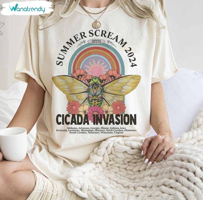 Comfort Colors Cicada Comeback Tour Shirt, Cicada Invasion Short Sleeve Long Sleeve