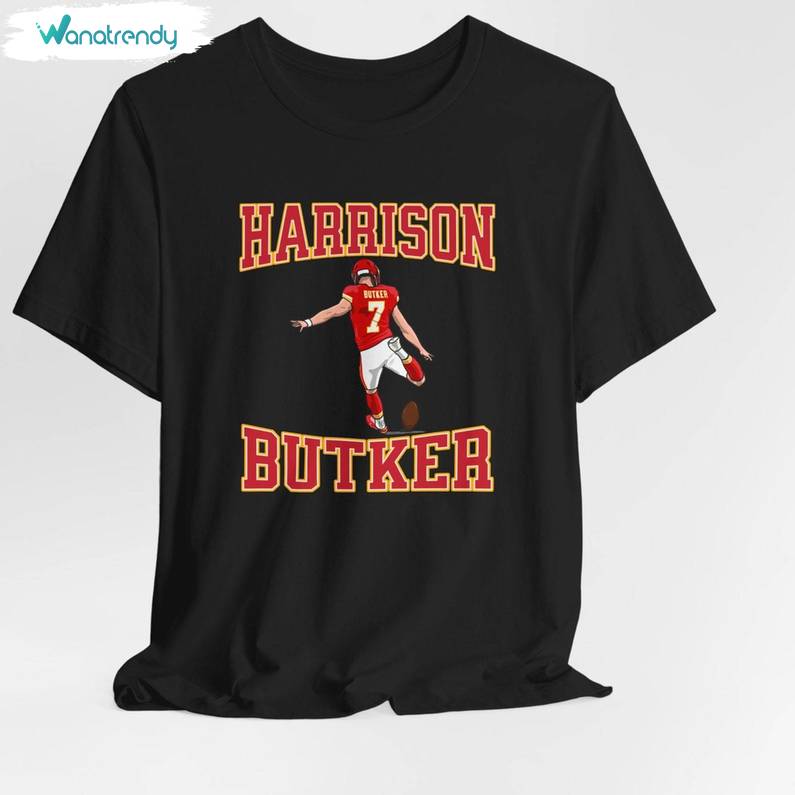 Harrison Butter Cool Design Shirt, Retro Kicker Crewneck Tee Tops