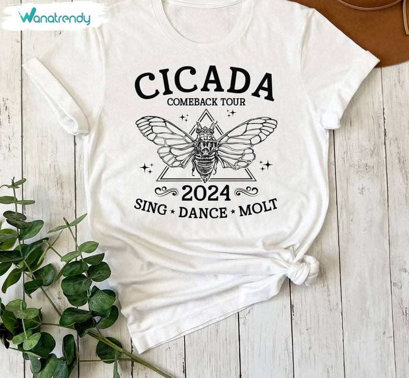 Comfort The Cicadas Sing 2024 Crewneck, Limited Cicada Comeback Tour Shirt Sweater