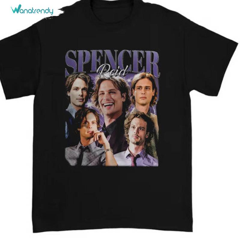 Groovy Spencer Reid Shirt, New Rare Short Sleeve Crewneck Gift For Fans