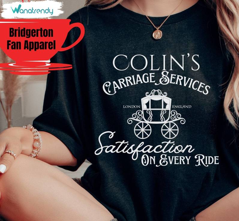 Creative Penelope And Colin Bridgerton Shirt, Colin's Carriage Short Sleeve Hoodie