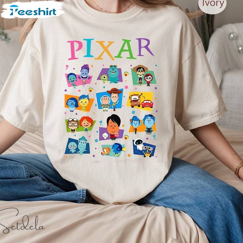 Creative Meet Me At Pixar Pier Sweatshirt , Vintage Pixar Pier Disneyland Shirt Sweater