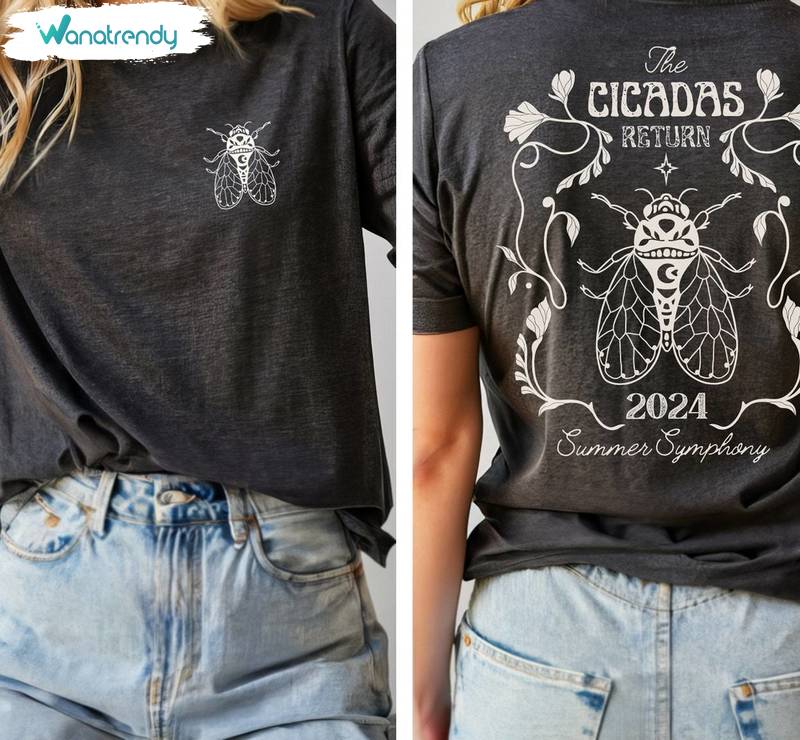 Cicada Comeback Tour Cool Design Shirt, Funny Art Crewneck Tee Tops