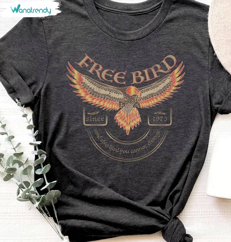 Limited Free Bird America Shirt, Old School Band Sweatshirt Long Sleeve