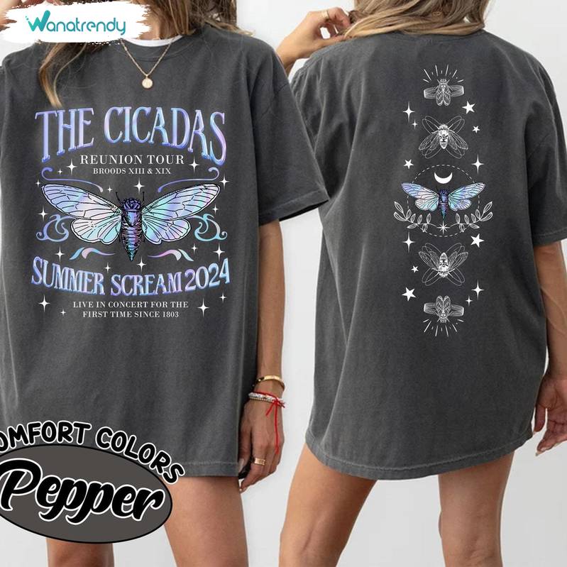 Comfort Colors Cicada Comeback Tour Shirt, New Rare Sweater Crewneck For Fans