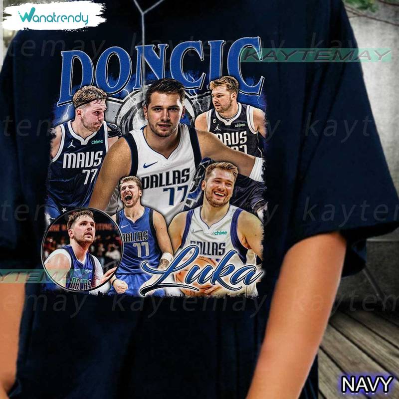 Luka Doncic Groovy Shirt, Fantastic Dallas Basketball Crewneck Long Sleeve