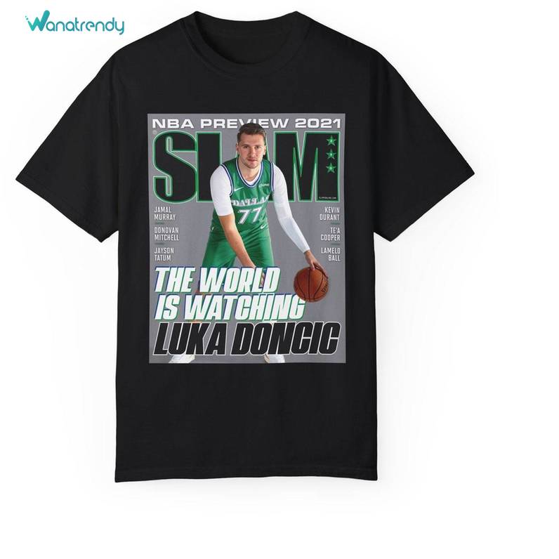 Luka Doncic Cool Design Shirt, Trendy Dallas Short Sleeve Crewneck