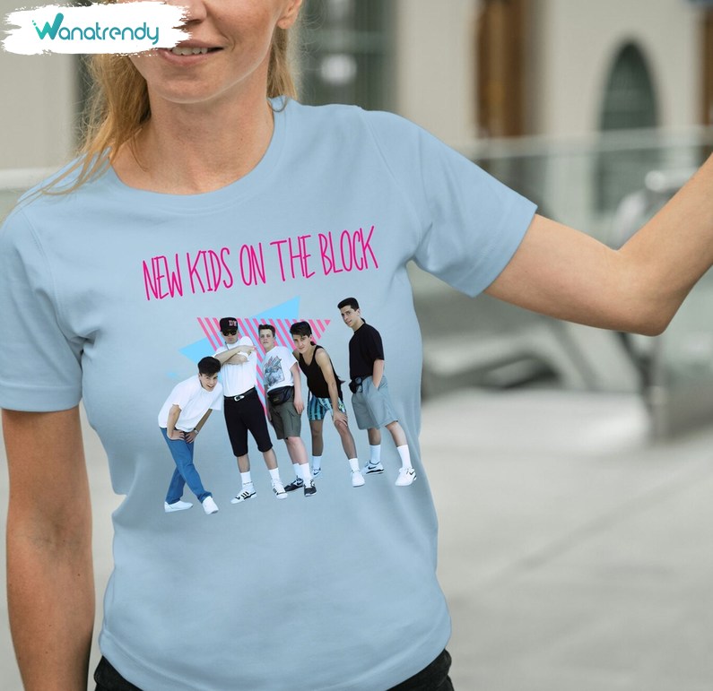 Trendy New Kids On The Block Shirt, Funny Concert Tee Tops Sweater