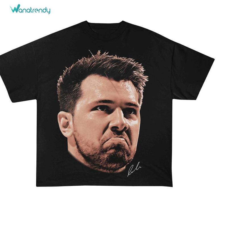 Luka Doncic Groovy Shirt, Awesome Luka Donci Face Sweatshirt Unisex Hoodie
