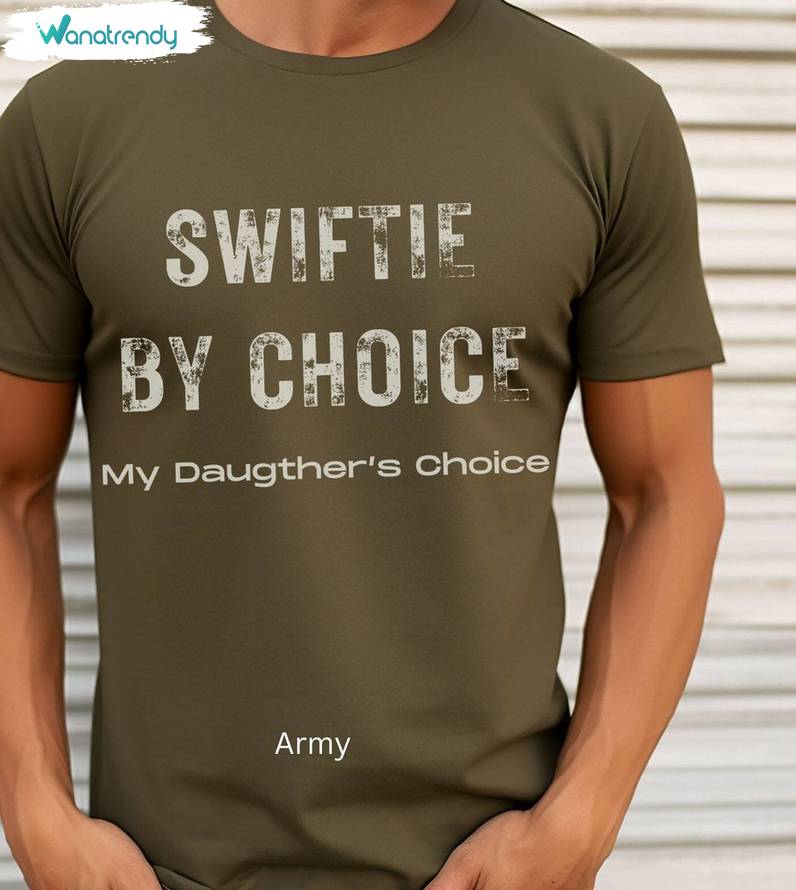 Groovy Swiftie By Choice Shirt, Swiftie Fathers Day Cool Design Tee Tops Crewneck
