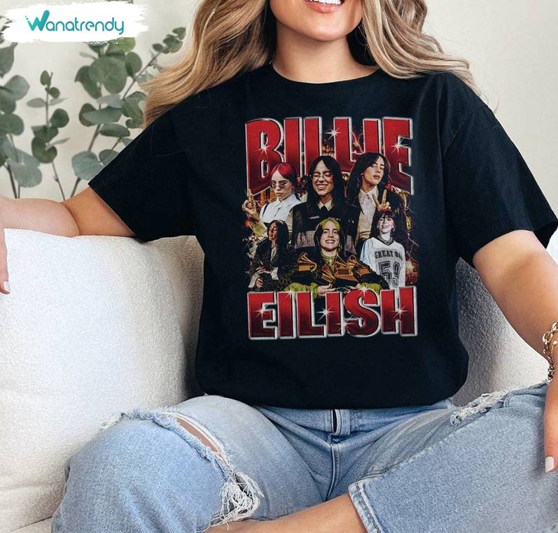 Vintage Billie Eilish Shirt, Cool Design Sweatshirt Unisex T Shirt For Fan